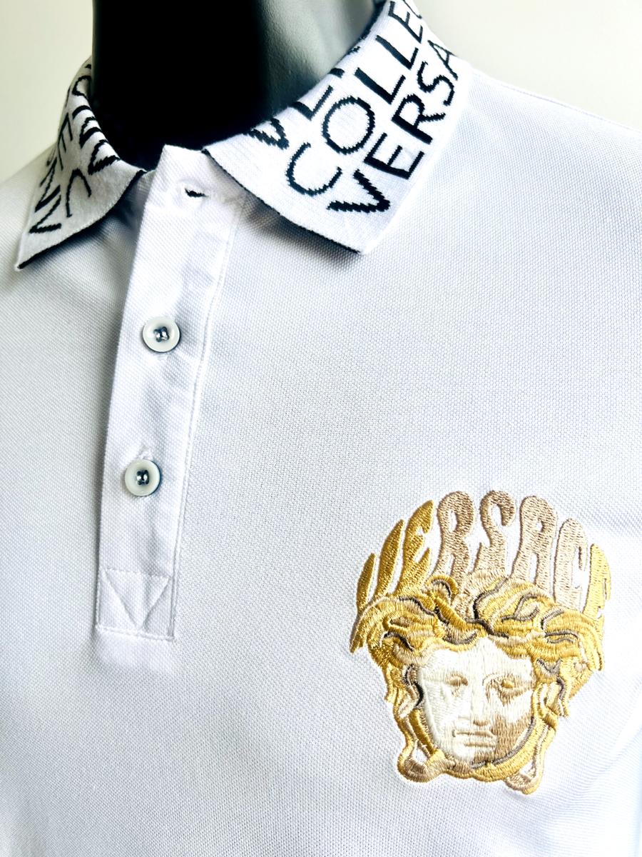Vèrsace Men White Polo Shirt | eBay