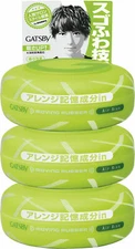 ( Pack of 3 ) Gatsby Moving Rubber Air Rise Hair Wax ~ 80g