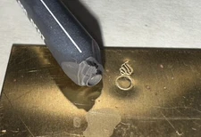 WWII WW2  Ordnance Department Corps. Flaming Inspector Cartouche Steel Stamp