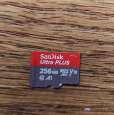 256GB Sandisk Ultra Plus Micro SD Card