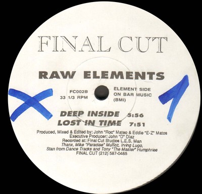 Raw Elements - Raw Basics - 1992 - Final Cut - FC002 - USA