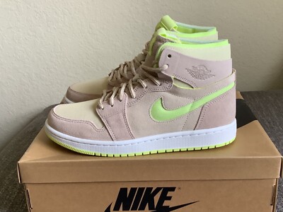 Women's Nike Air Jirdan 1 Zoom Air CMFT Fossil CT0979-200 Size 9