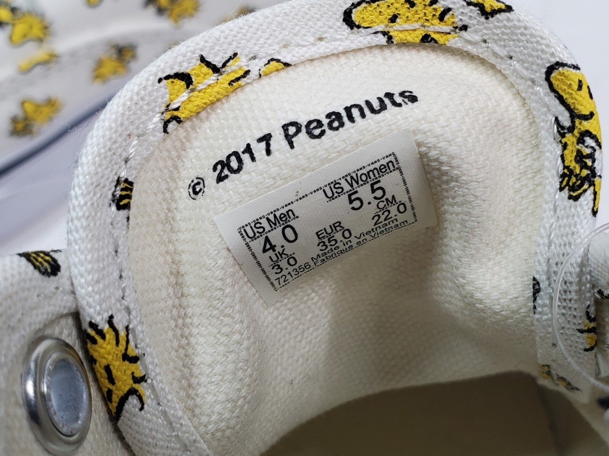 【US規格】Authentic　Peanuts　Woodstock　スヌーピー VANS Authentic Peanuts Low Woodstock Shoes NEW Mens 4.0 Womens 5.5