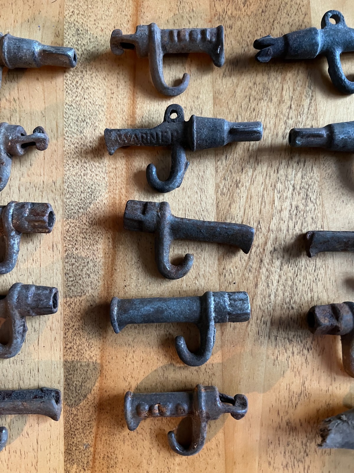 Vintage CAST IRON TIN 20 Sap Gathering TAPS SPILES SPOUTS Maple Syrup