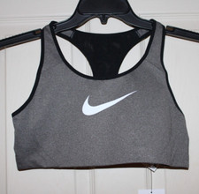 NWT Nike Dri-FIT Shape 2.0 High Impact Women's Large Carbon Heather Sports Bra