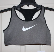 NWT Nike Dri-FIT Shape 2.0 High Impact Women's Large Carbon Heather Sports Bra