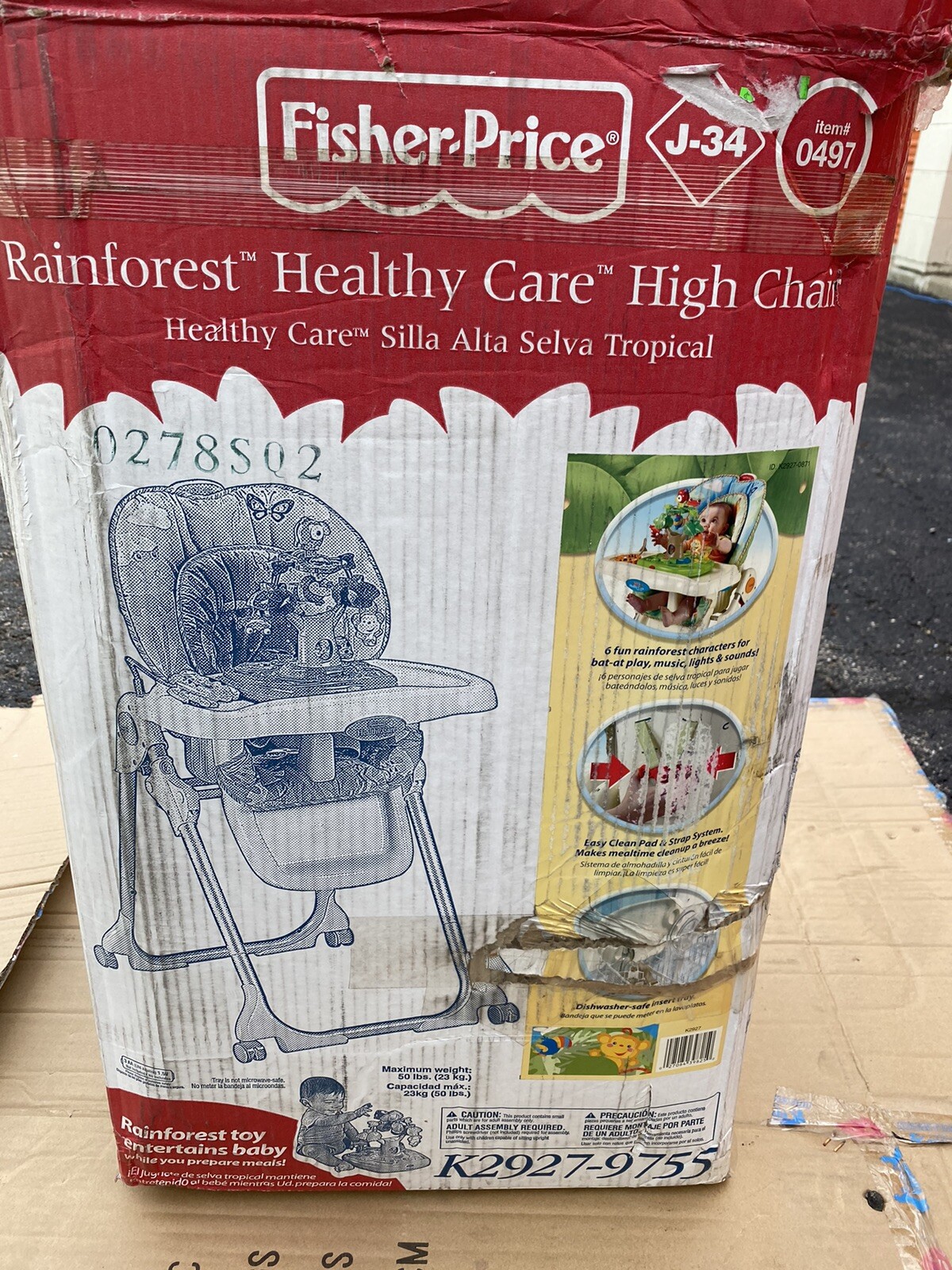 rainforest healthy care high chair