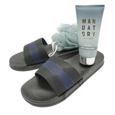 Set of 3 Foot Care Gift Set Slippers+Foot Wash+Bath Ball Simple Foot SPA at Home