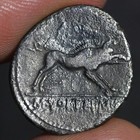 Hercules Boar Denarius Ancient Roman Republic Silver Coin 78Bc M Volteius