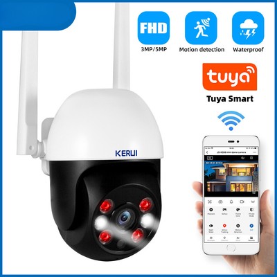Wireless Camera Smart Outdoor Home Security 4X Digital Zoom Dome Camera Video 