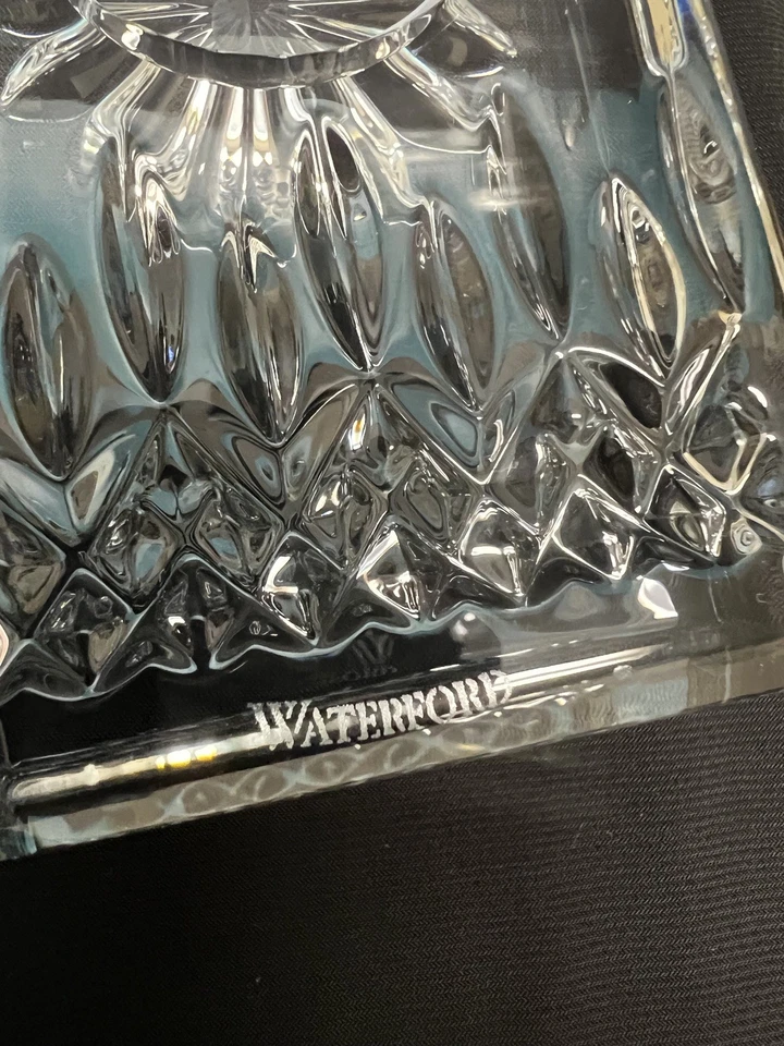 "Reloj Waterford Crystal Lismore Pequeño, 4.5"" Alto - Batería Nueva - Funciona" Foto 2 de 4