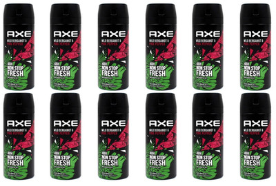 12x Axe Bodyspray Wild Bergamot & Pink Pepper Deodorant ohne Aluminiumsalze