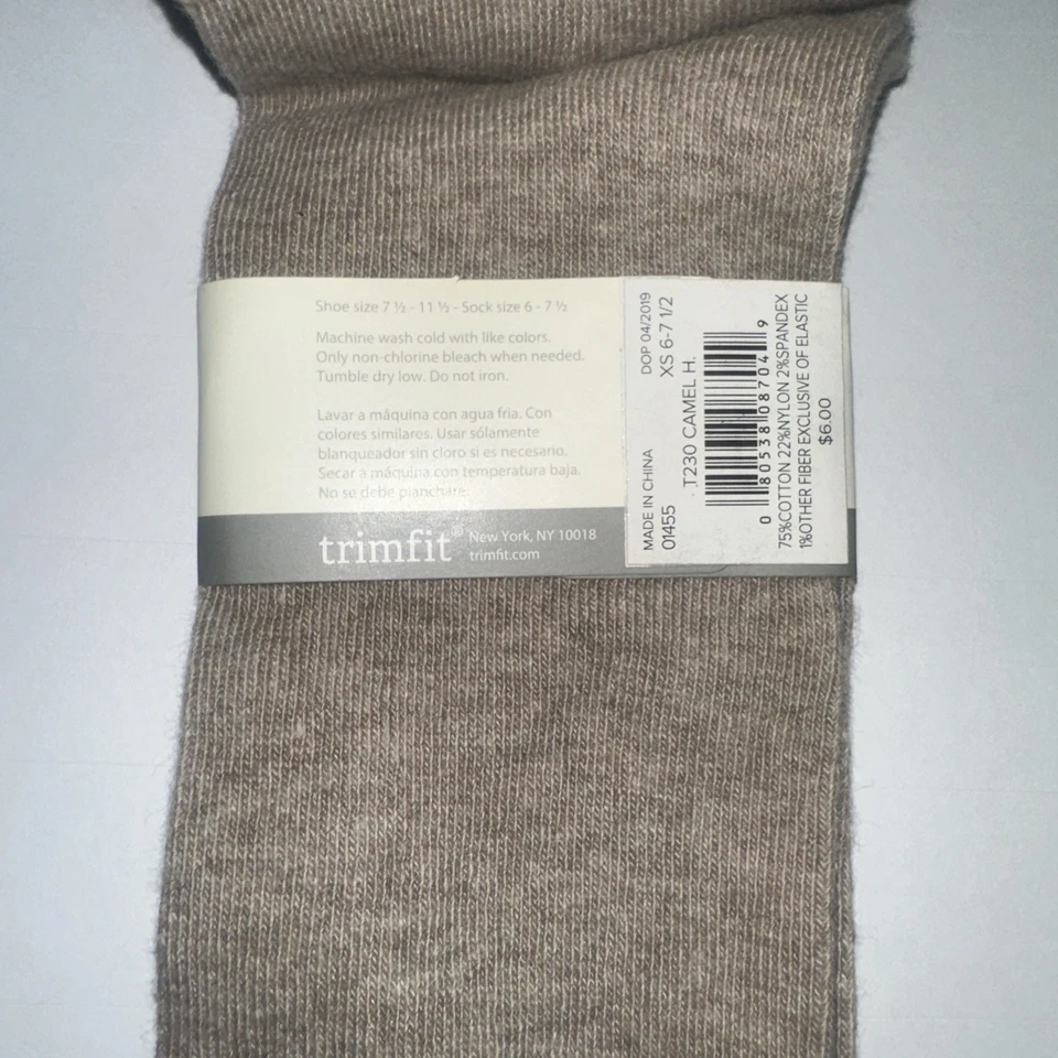 Calcetines hasta la rodilla beige TRIM FIT 6-7 1/2 NUEVOS $6 Foto 2 de 4