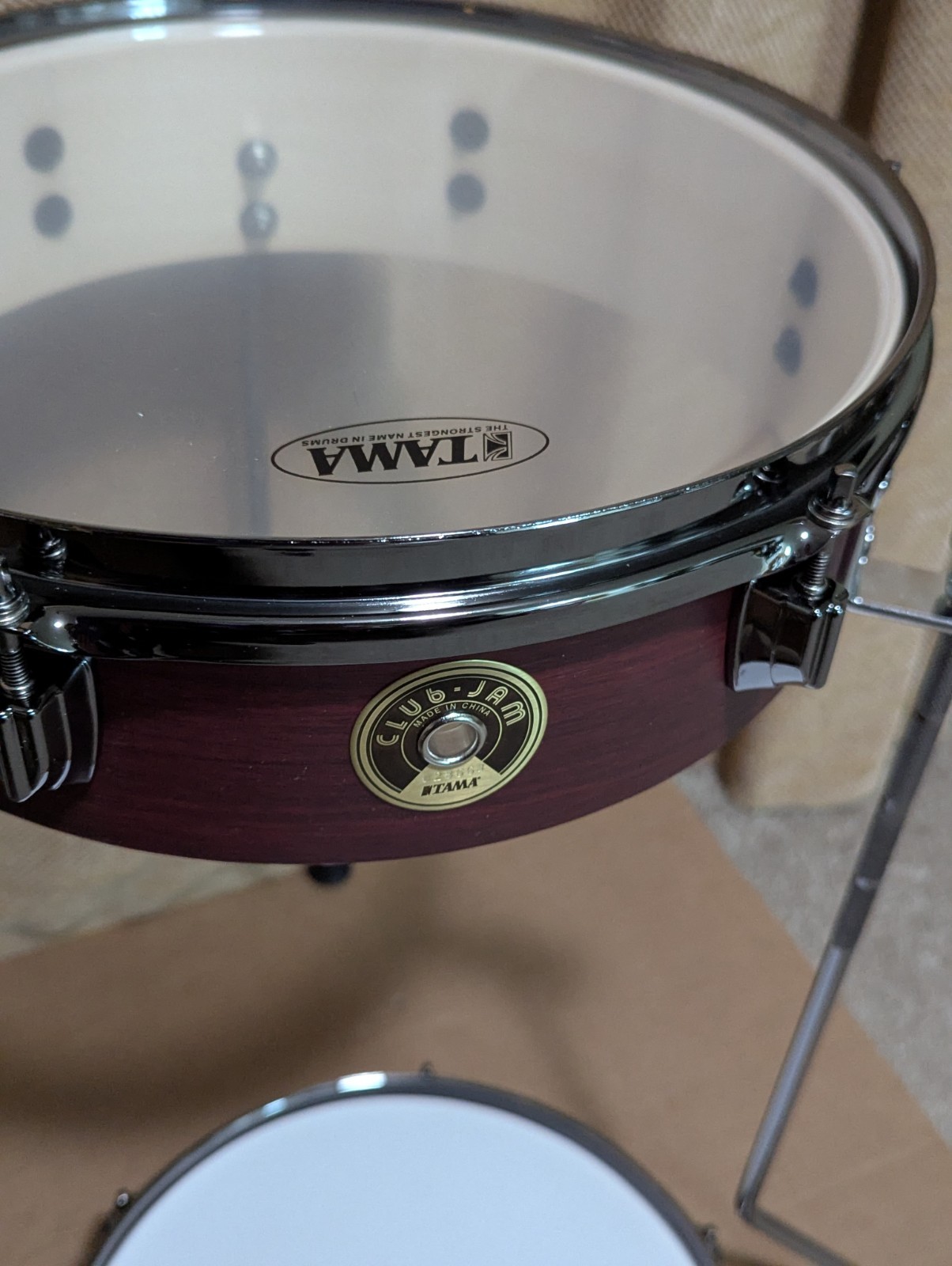 Tama Club-JAM Pancake 4pc Drum Set Burgundy Walnut Wrap