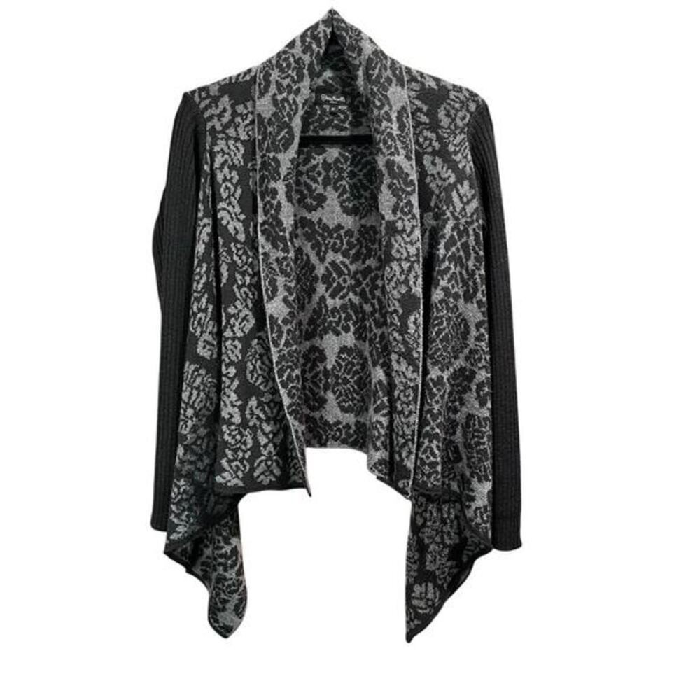 SILVIA NOVELLI Sweater Cardigan Size M Made in Italy Merino Wool Blend (C-226)