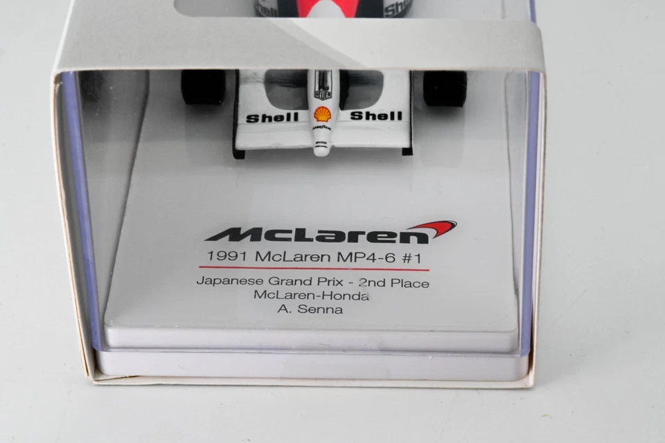 TSM McLaren MP4-6 #1 Ayrton Senna 2nd Japan GP and world champion 1991 1:43 RARE - Bild 3 von 4