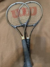 Lot of 2 Wilson Titanium Stretch Tennis Racquets 4 1/4 L2 Grip