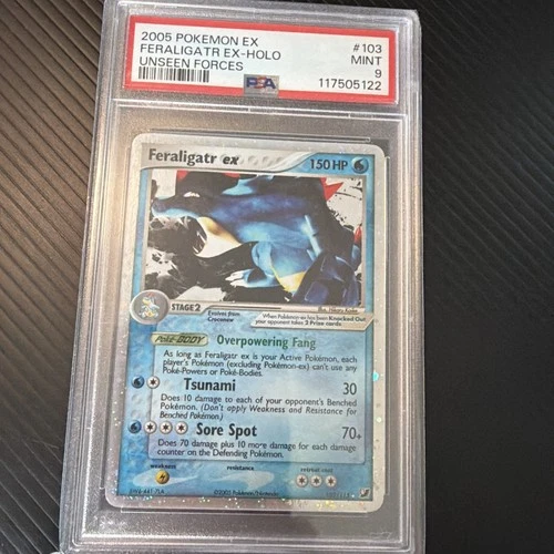 Feraligatr ex 103/115 Unseen Forces Holo psa 9