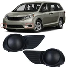 Left & Right Fog Light Cover for 2011-2017 Toyota Sienna 5212708020 & 5212808020