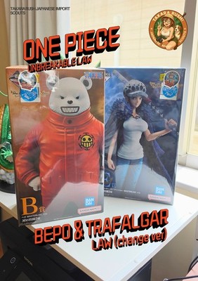 Ichiban Kuji One Piece: The Unbreakable Law Trafalgar Law Change + Bepo NEW