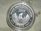 999 FINE SILVER 2003 STURGIS 1 TROY OUNCE ROUND IN CAPSULE coa5