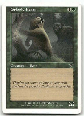 Grizzly Bears #251 (LP) 7th Edition 7ED Magic MTG