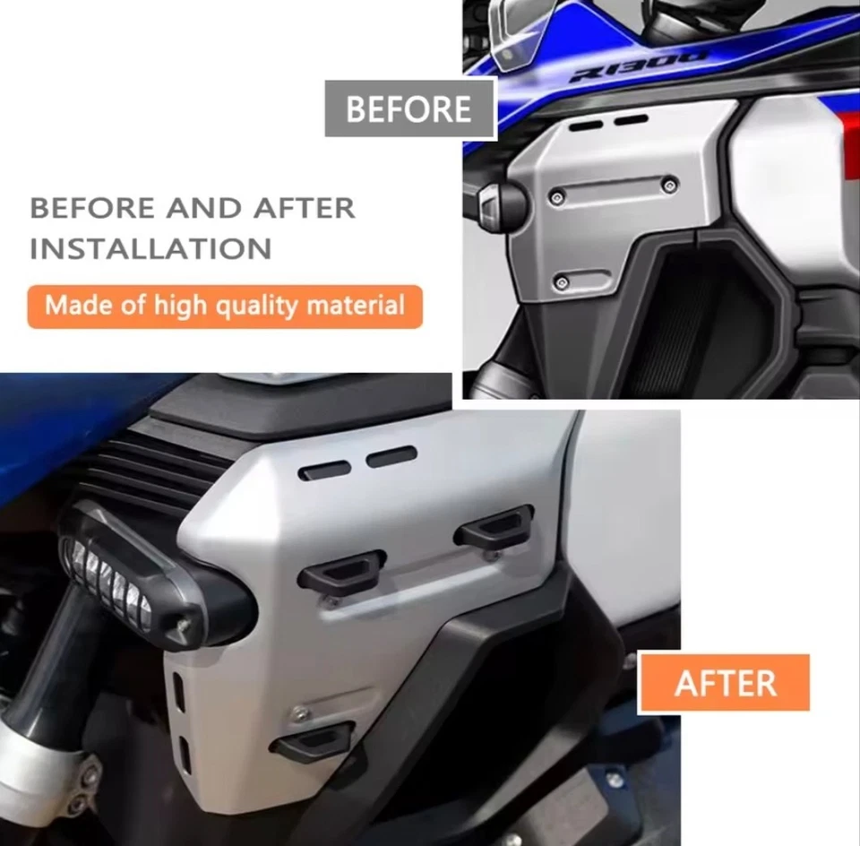 BMW R1300GS Adventure Radiator Cover Side Panel Fairing Matte Black - Image 3 of 3