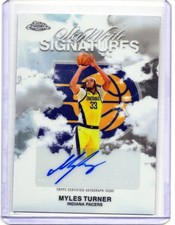 2025-26 Topps Chrome - Sky-Write Signatures Myles Turner #SWS-MT (AU)