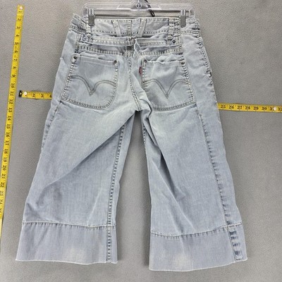 VTG Levis Engineered Jeans Womens 30x20 Buckle Back Wide Leg Twisted Y2K Skater