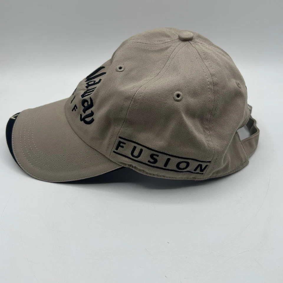 Gorra de golf Callaway con correa trasera beige tostado negro fusión golf para hombre LEER Foto 3 de 4