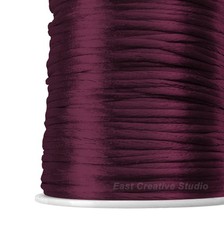 Plum 2mm Nylon Rattail Cord Bead Jewellery Scrapbook Browband Macrame