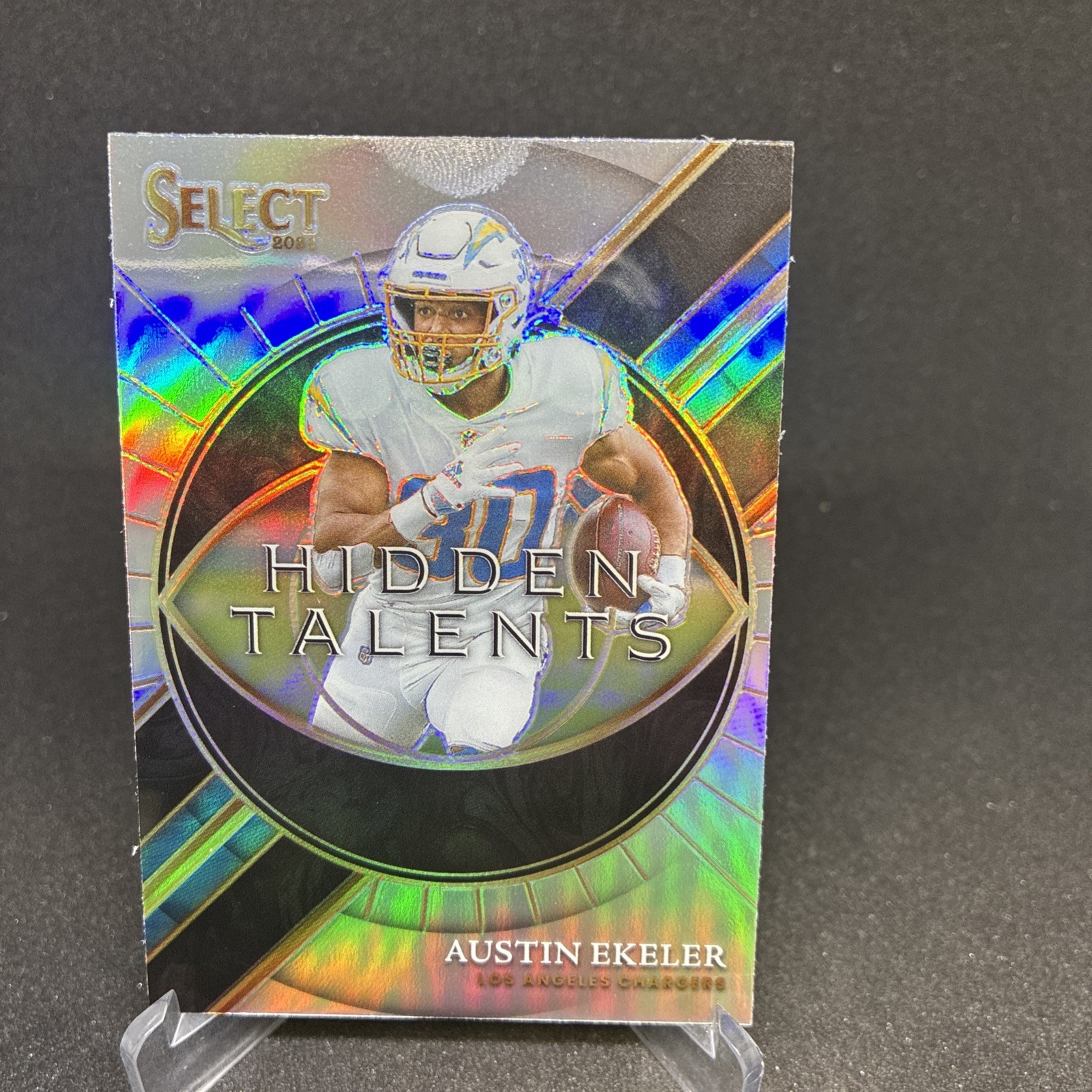 2021 Panini Select - Hidden Talents Austin Ekeler #HT-4 Silver Prizm