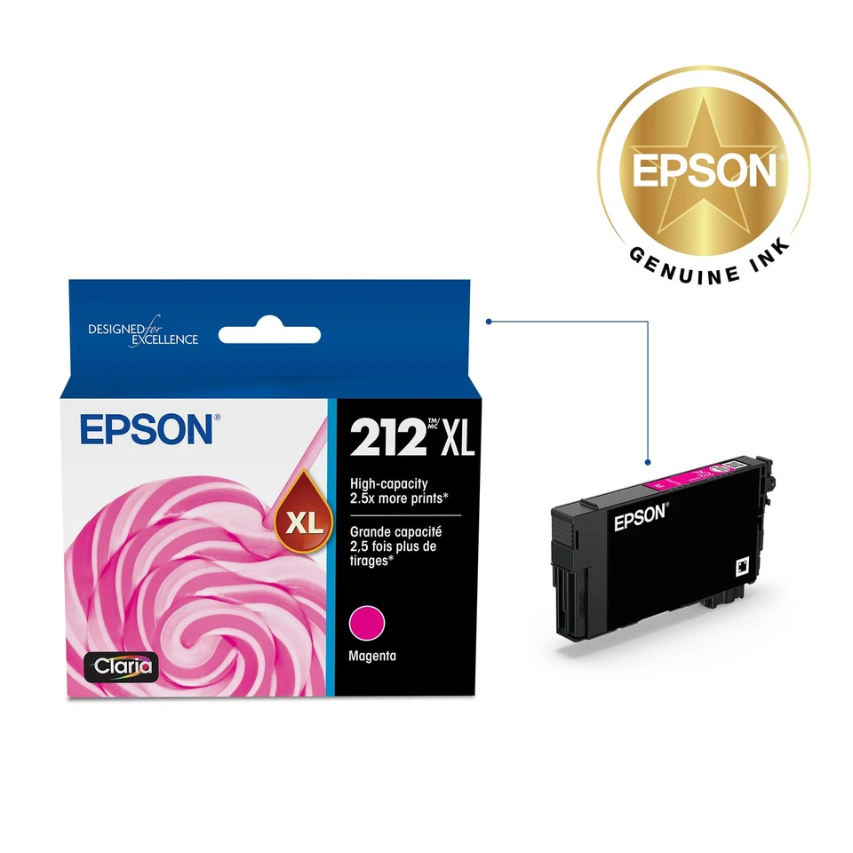 High Capacity Magenta Inkjet Printer Ink for Sharp Text and Brilliant Photos - Image 2 of 4