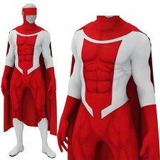 Invincible Jumpsuit Cape Cosplay Costume Superhero Cosplay Bodysuit Costume