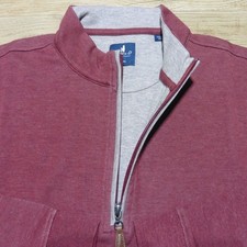 JOHNNIE-O Mens M MEDIUM SULLY PULLOVER 1/4 ZIP PORT RED SWEATSHIRT POLO GOLF