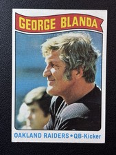 1975 Topps NFL George Blanda #7 Oakland Raiders HOF