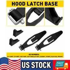 2X Black Hood Latch Base Fits for Peterbilt 357 367 377 378 379 388 389 L56-0001