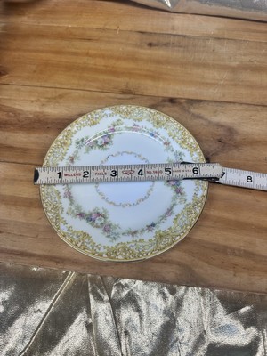Vintage Noritake LOYALO Japan Bread & Butter Bone China 8 Plates Gold Rim  6.5''