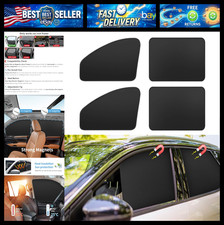 Car Window Shades for Side Window - 4 Pcs Thicken Privacy Curtains Sun Shades Ma