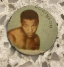 1950s Sugar Ray Robinson Ferraro Metal Disc Italy Very Rare