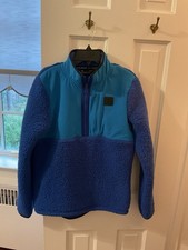 Boys Under Armour Fleece, NWOT, Blue, YLG, 1/2 Zip On Front, With Zipper Pocket