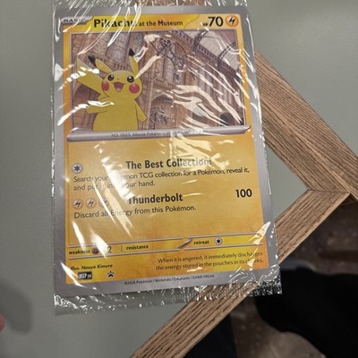 Pokemon Pikachu Natural History Museum Promo Karte SOFORT VERSANDFERTIG - NEUWERTIG