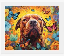 Paint by Number kit, Flower Dogs  relaxing activity, DIY painting.