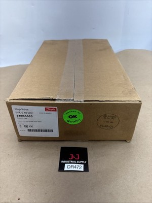 New In Box Danfoss 148B5633 Shut-off valve, SVA-S 40 Fast Shipping Warranty