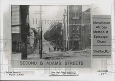 1907 Press Photo Monumental African Methodist Episcopal Church in Steelton