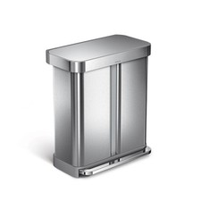 simplehuman Dual Compartment Step Trash Can w...