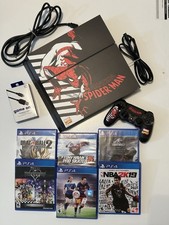 PlayStation 4 Console 500 GB 1 Controller Spider-man Skinit 6 Games