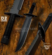 Model # 5998 Impact Cutlery Custom Handmade Rambo Bowie Knife  | D2 Steel