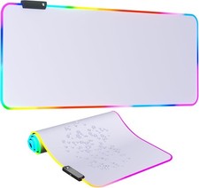 RGB Mousepad Led Mouse Pad, Large Pad,Led and Big White