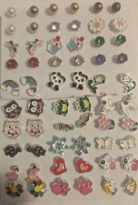 30 Pairs Earrings for Girls Teens Women Sensitive Ears Cute Studs Free Shipping